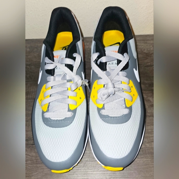 Men's Air Max 90 Golf 'Smoke Grey Black Orange' - Picture 1 of 6